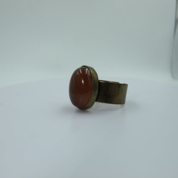Handmade Brass Ring with Stones - Picture 1 of 10